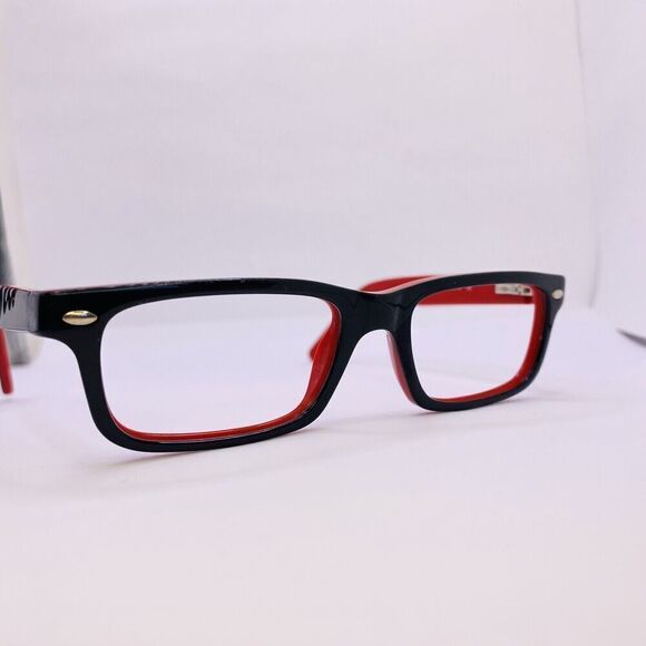 Ray-Ban Authentic Eyeglasses RB 1535 3573 46 [] 16 125 MM Black Red Pattern - Picture 3 of 8